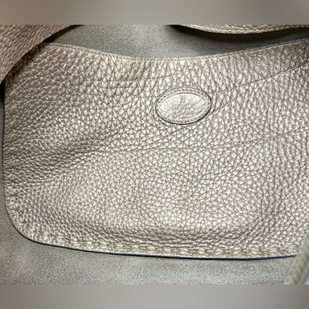 Fendi Selleria Vintage Metallic Hobo Shoulder Bag COA - Picture 10 of 16